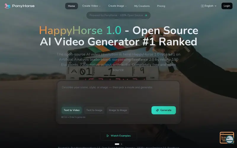 Screenshot of Ponyhorse AI Video