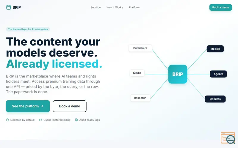 Screenshot of BRIP