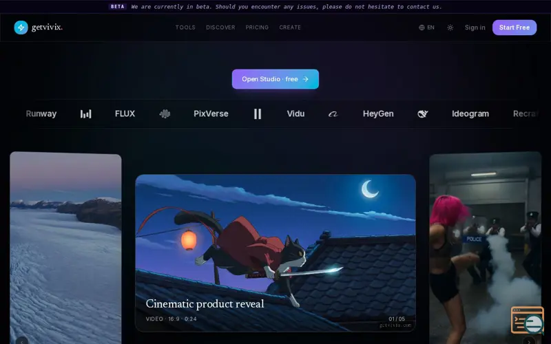 Screenshot of getvivix