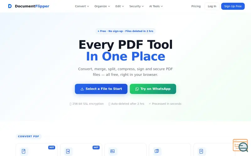 Screenshot of DocumentFlipper