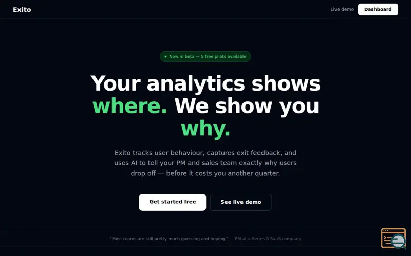 Screenshot of Exito