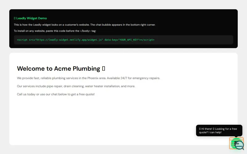 Screenshot of Leadly
