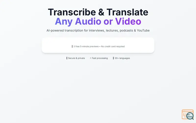 Screenshot of VerveXC: Translate Video