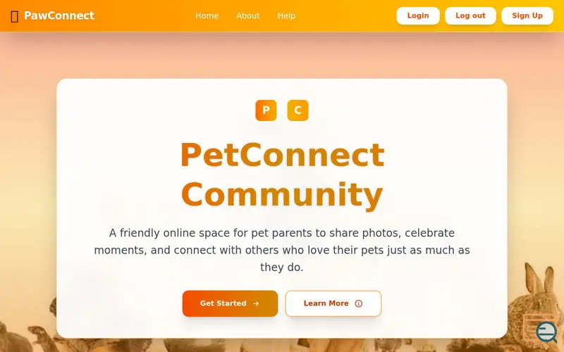 Screenshot of PawConnect