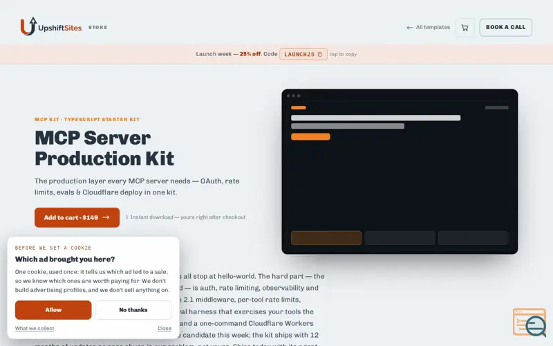 Screenshot of MCP Server Production Kit