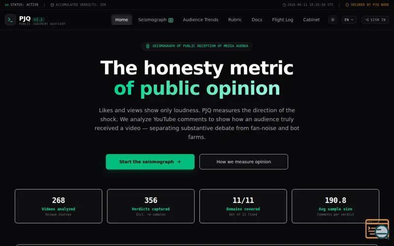 Screenshot of PJQ
