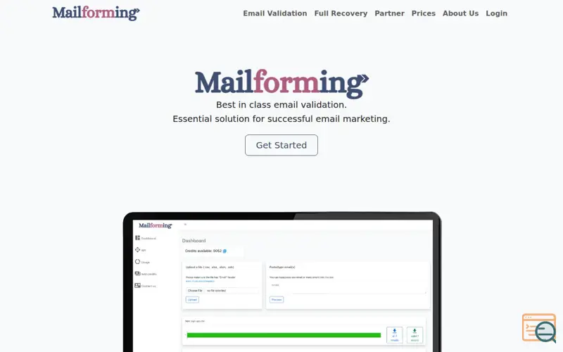 Screenshot of Mailforming