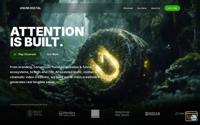 Screenshot of UNUM.DIGITAL
