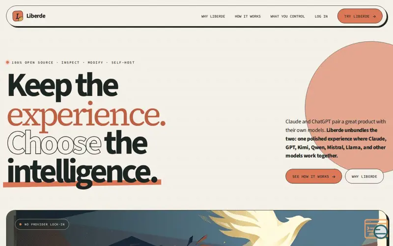 Screenshot of Liberde — One Experience, Every Model