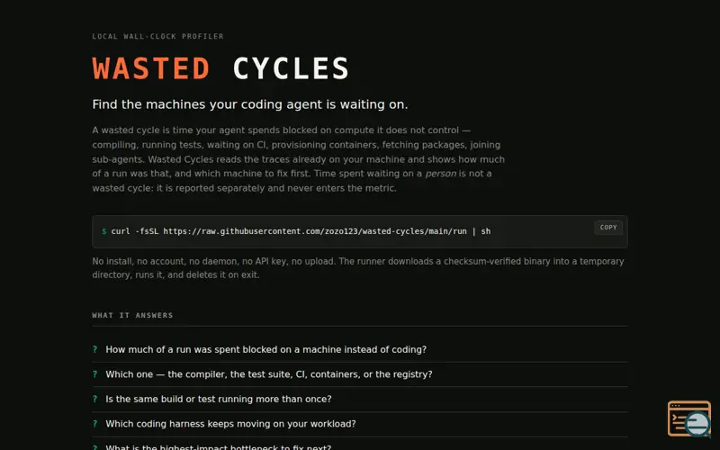 Screenshot of Wasted Cycles