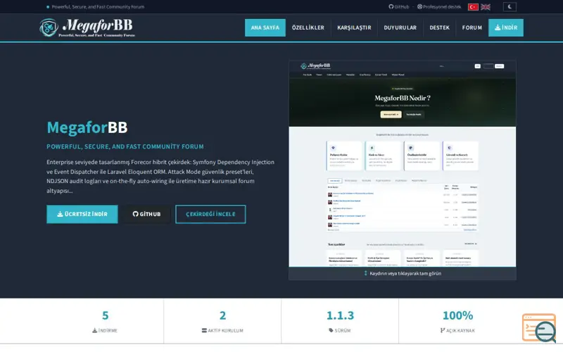 Screenshot of MegaforBB