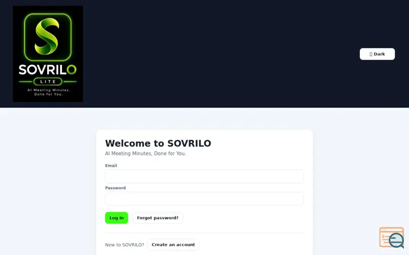 Screenshot of SOVRILO