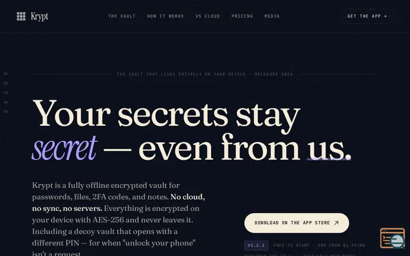 Screenshot of Krypt