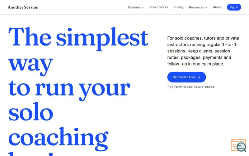 Screenshot of Another Session
