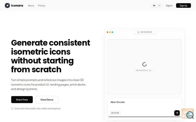 Screenshot of Iconara