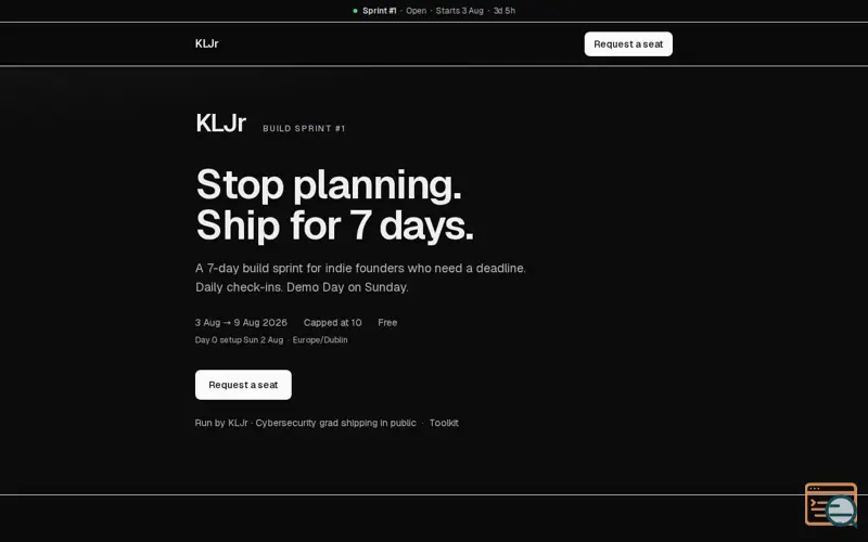 Screenshot of Build Sprint by KLJr