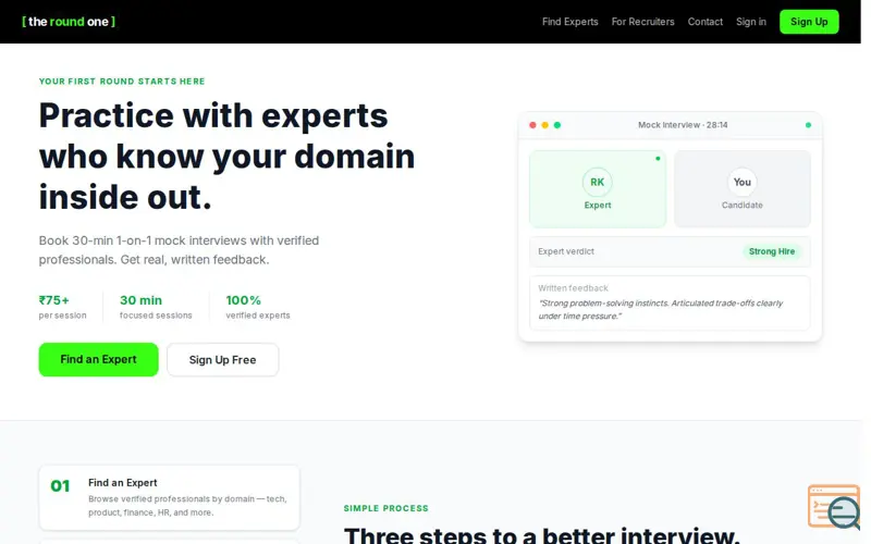 Screenshot of The Round One - Real Interviews