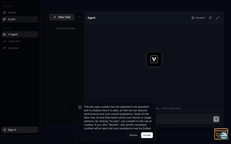 Screenshot of V-Forge AI