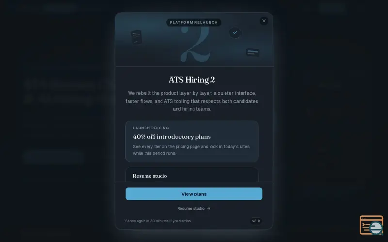 Screenshot of ATS Hiring
