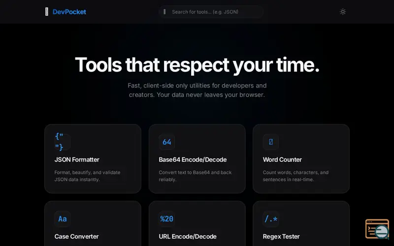 Screenshot of DevPocket