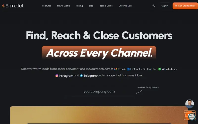Screenshot of BrandJet AI