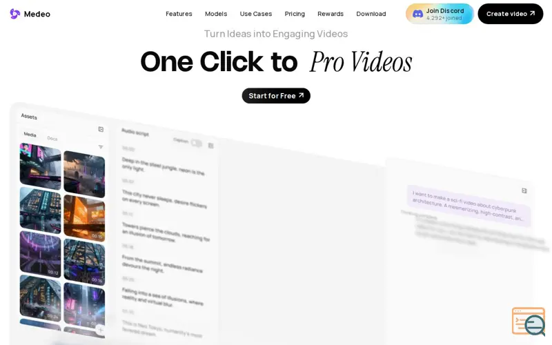 Screenshot of Medeo