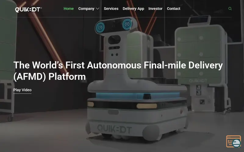 Screenshot of QuikBot Technologies