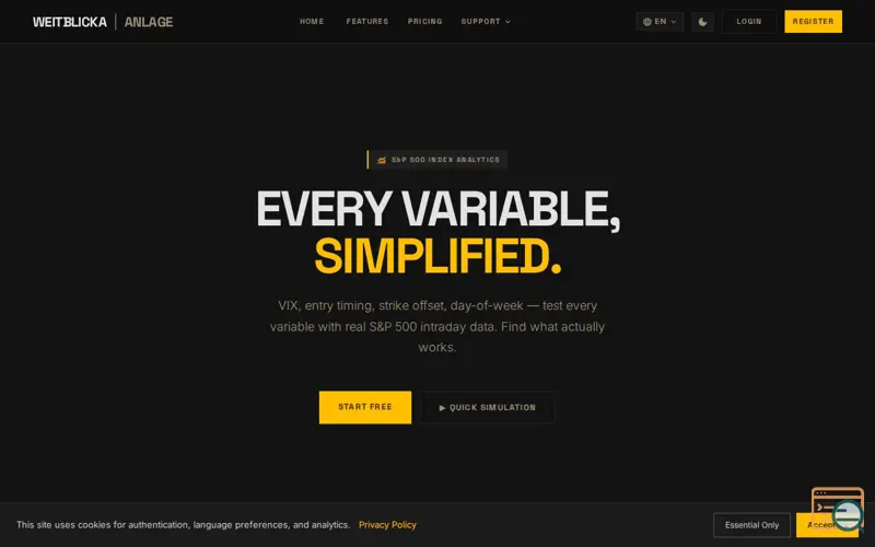 Screenshot of Anlage by WeitBlickA — Index Analytics