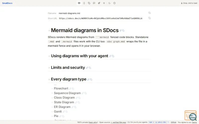 Screenshot of Sdocs