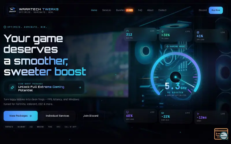 Screenshot of Tweaks PC and Games