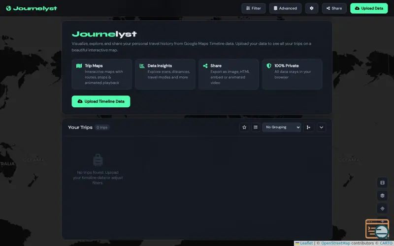 Screenshot of Journelyst