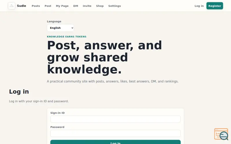 Screenshot of Sudle