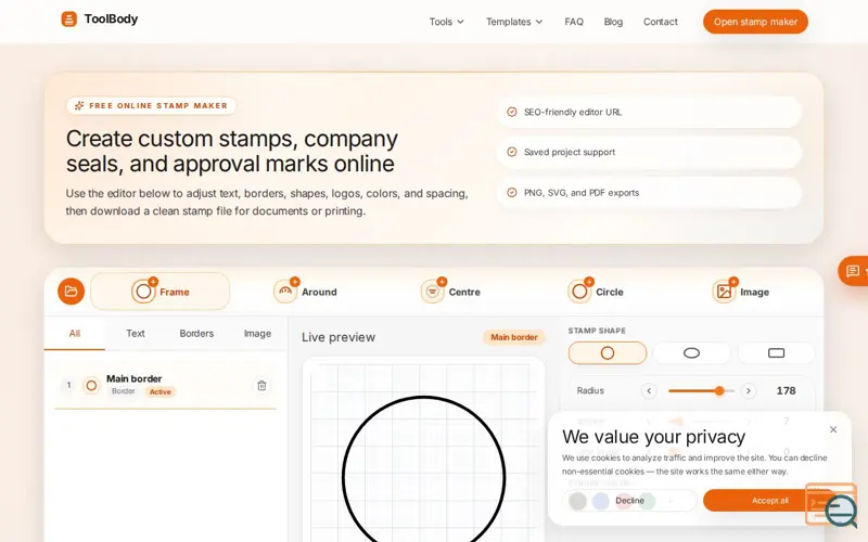 Screenshot of ToolBody