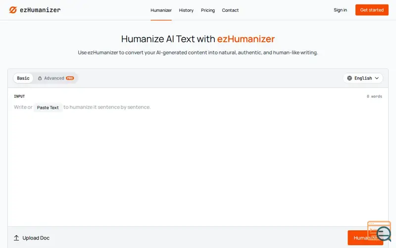 Screenshot of EzHumanizer - Humanize AI Text (Free AI Humanizer), a launch using Threads