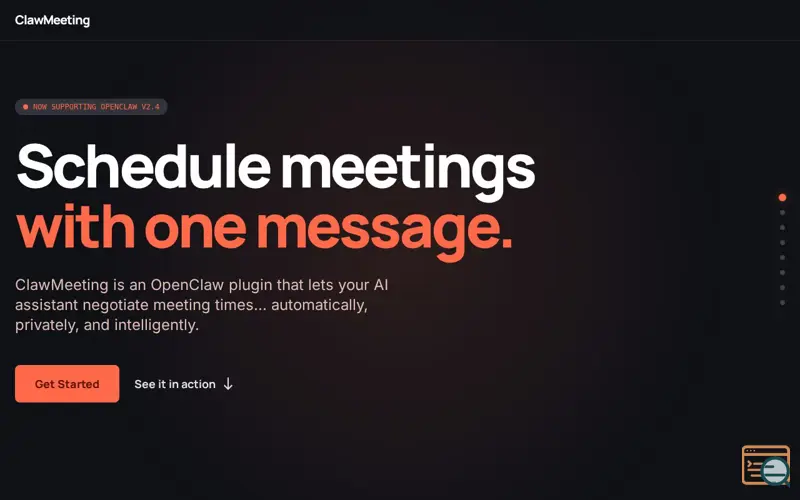 Screenshot of ClawMeeting