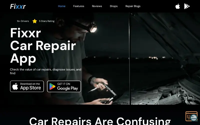 Screenshot of Fixxr 