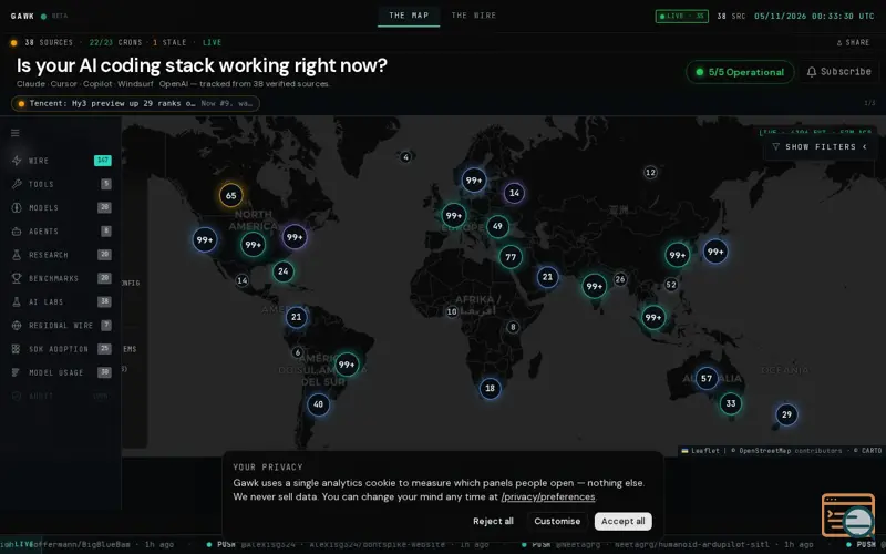 Screenshot of Gawk Dev