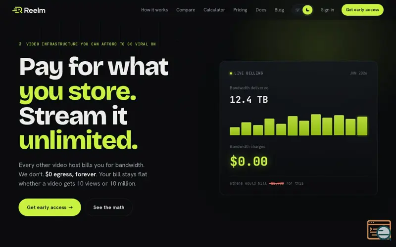 Screenshot of Reelm