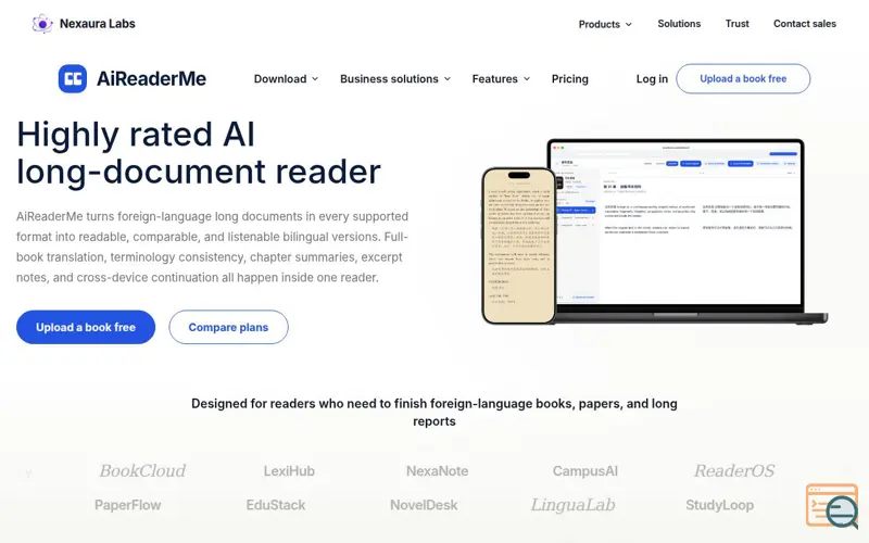 Screenshot of AiReaderMe