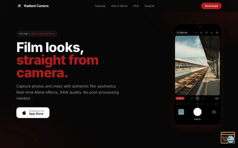 Screenshot of Radiant Camera