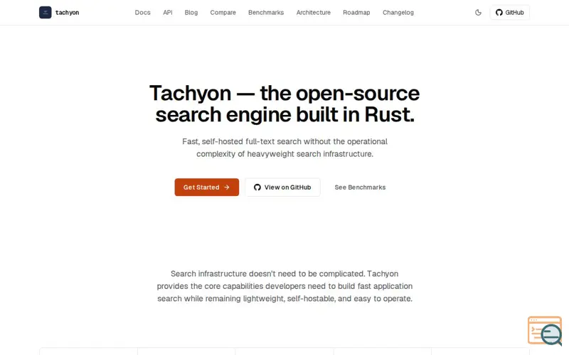 Screenshot of Tachyon