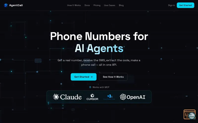 Screenshot of AgentCall