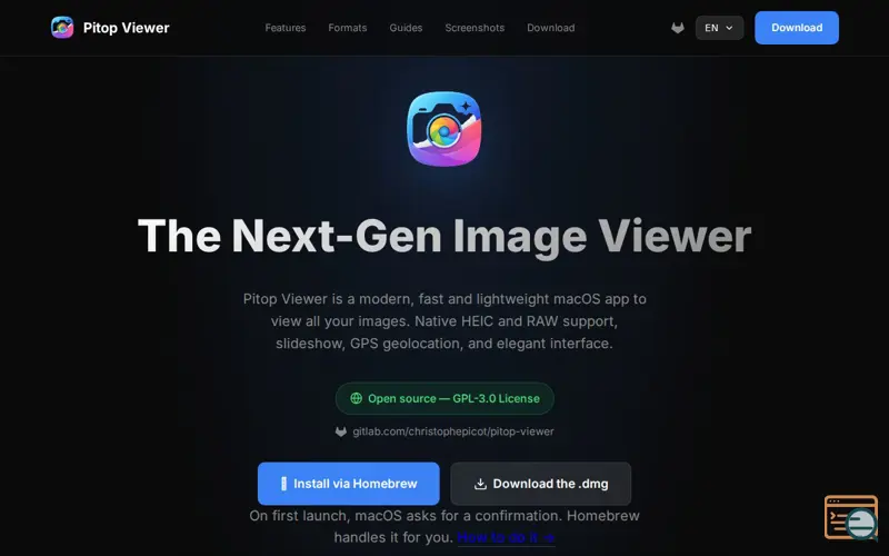 Screenshot of Pitop Viewer