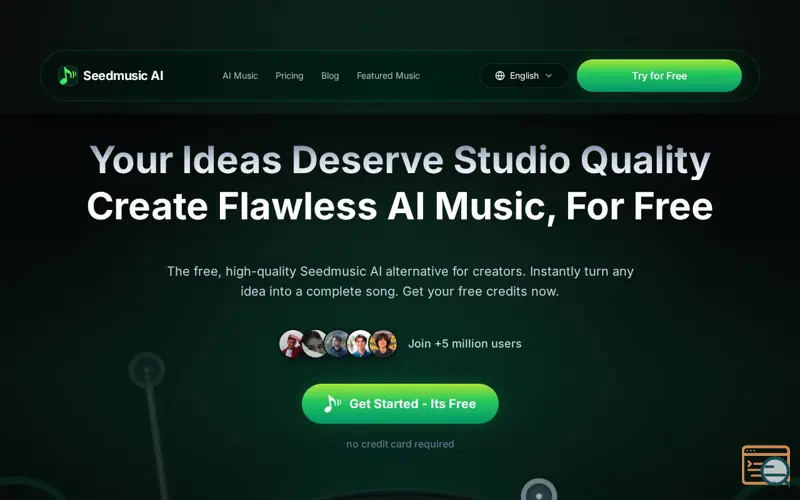 Screenshot of Seedmusic AI
