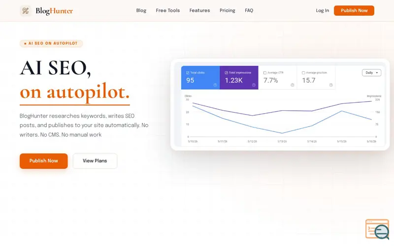 Screenshot of BlogHunter