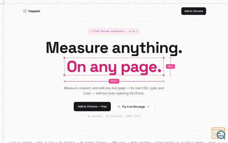 Screenshot of Inspeck
