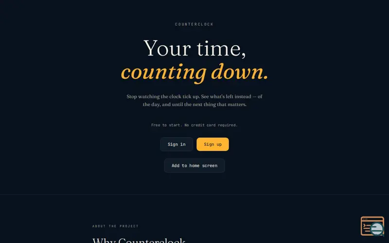 Screenshot of CounterClock