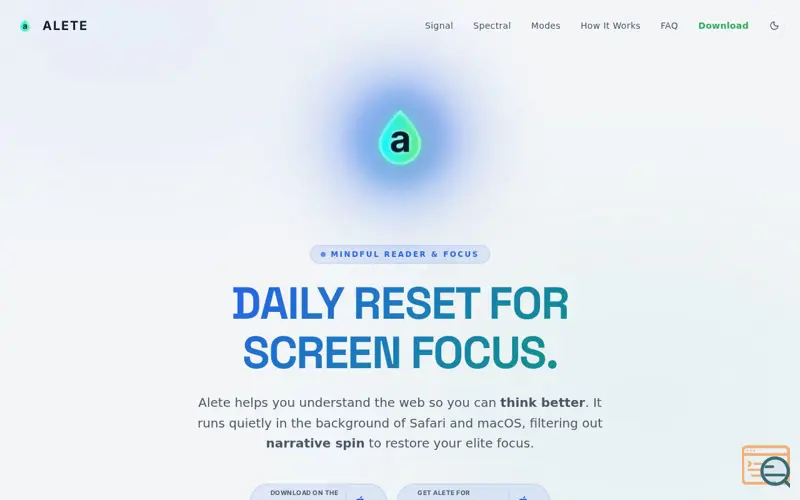 Screenshot of Alete | INFORMATION. REFINED.