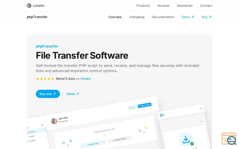 Screenshot of phpTransfer