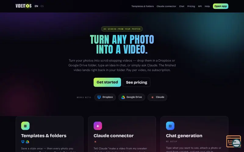 Screenshot of videitos.click
